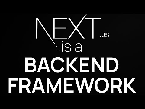 NextJS is a backend framework